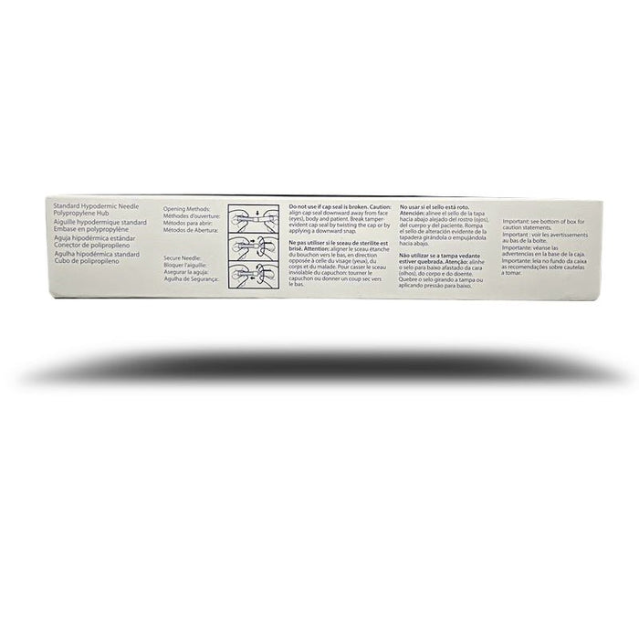 Rx Monoject Polypropylene Hub Needles, Box of 100 - 01102MON-19X1-5 - 19G x 1.5" - 4