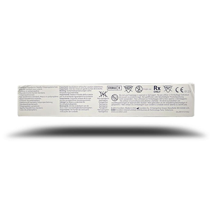 Rx Monoject Polypropylene Hub Needles, Box of 100 - 01102MON-19X1-5 - 19G x 1.5" - 5