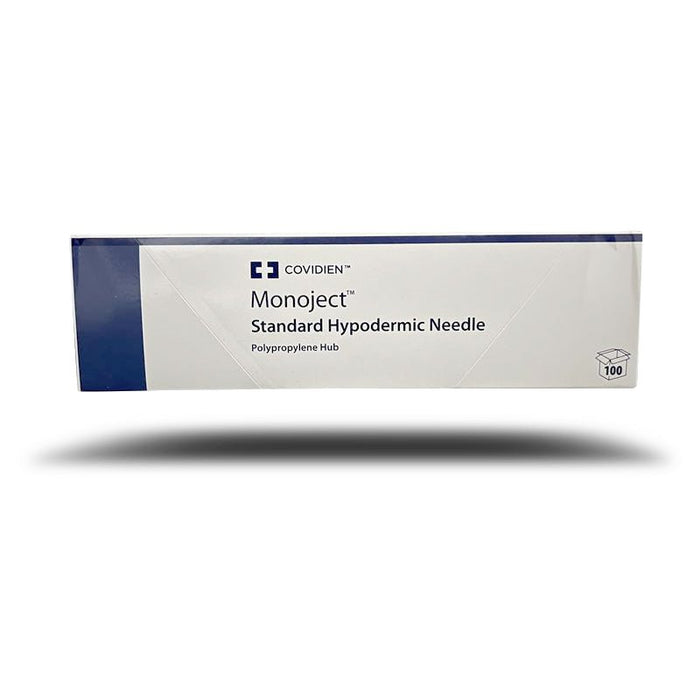 Rx Monoject Polypropylene Hub Needles, Box of 100 - 01102MON-20X1 - 20G x 1" - 8