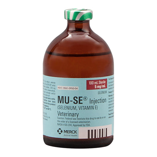 Rx MU - SE (selenium, vitamin E) Injection for Cattle, 100mL vial - 012MER-065547 - 1