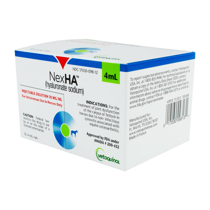 Rx NexHA Hyaluronate Sodium (Generic) Injectable Joint Treatment Solution for Horses - 012MID-313 - 4ml - 3