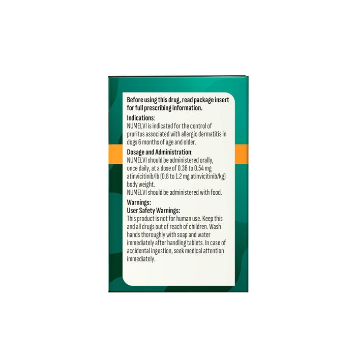 Rx Numelvi (atinvicitinib) Tablets for Dogs with Allergic Dermatitis - 012MER-217935 - 4.8 mg - 30 Tablets - 21