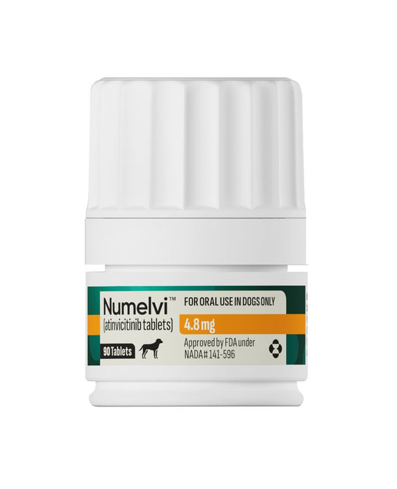 Rx Numelvi (atinvicitinib) Tablets for Dogs with Allergic Dermatitis - 012MER-217942 - 4.8 mg - 90 Tablets - 6