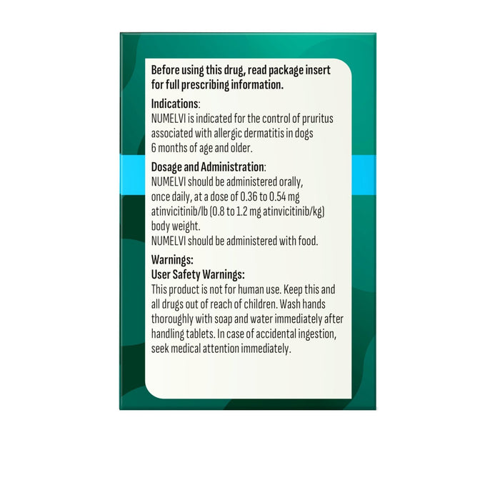 Rx Numelvi (atinvicitinib) Tablets for Dogs with Allergic Dermatitis - 012MER-218061 - 21.6 mg - 90 Tablets - 11