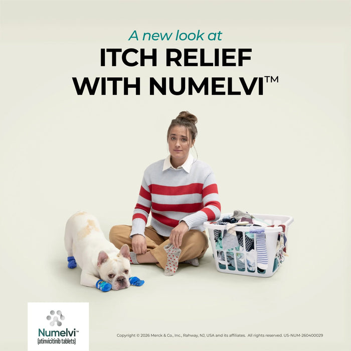Rx Numelvi (atinvicitinib) Tablets for Dogs with Allergic Dermatitis - 012MER-218062-1 - 21.6 mg - Single Tablet - 26