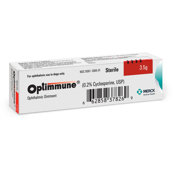 Rx Optimmune (cyclosporine) Opthalmic Ointment for Dogs, 3.5gm Tube - 012SCH09-3-5 - 6