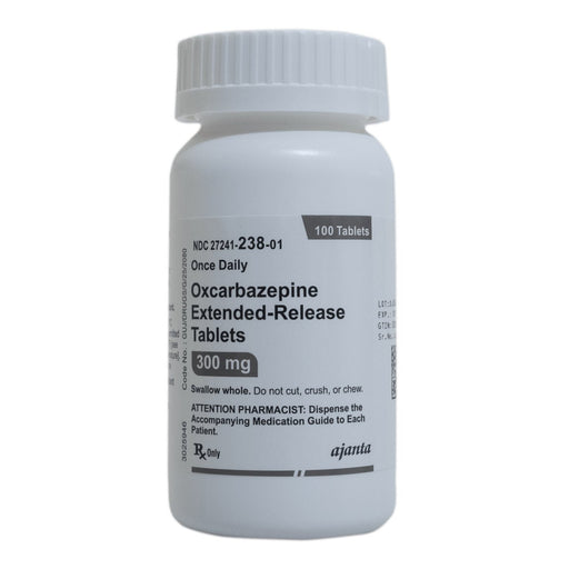Rx Oxcarbazepine Extended-Release Tablets, 300 mg, 100 Count - 012MAS-2949469 - 300 mg - 100 Tablets - 1
