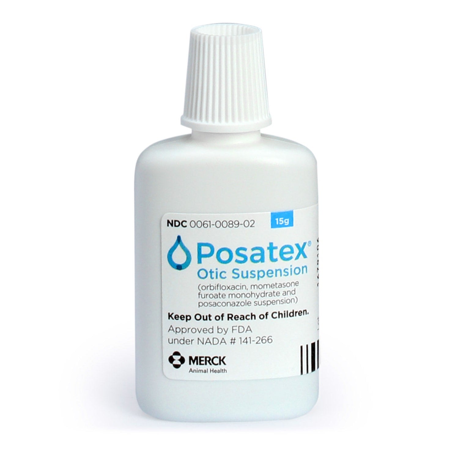 Rx Posatex Otic Ear Suspension for Dogs, 15 gm Bottle — Jeffers