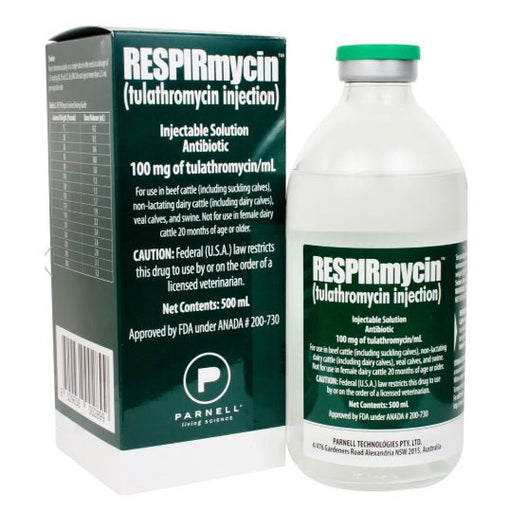 Rx RESPIRmycin (Tulathromycin) Injection for Livestock, 250 mL - 012MID-10288 - 250 ml - 1