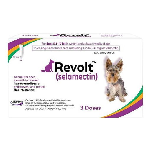 Rx Revolt (Selamectin) for Dogs - 012AUR-09806 - 5.1 - 10 lbs - 3pk - 1