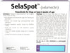 Rx SelaSpot (selamectin) Once - A - Month Flea & Heartworm Topical Solution for Dogs - 012VED-24995 - 85.1 - 130 lbs - 3 Doses - 10