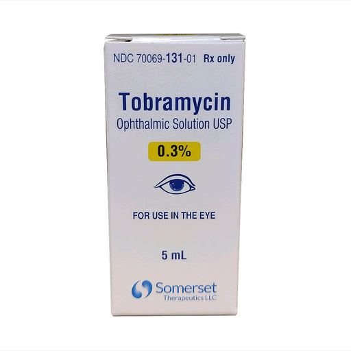 Rx Tobramycin (Generic) Opthalmic Solution 0.3%, 5ml bottle - 012012-3 - 1