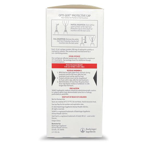 Rx ToDAY (Cephapirin Sodium) One - Day Mastitis Treatment for Lactating Cows, 12 Syringes - 012BI-182467 - 12 (10 mL Syringes) - 2