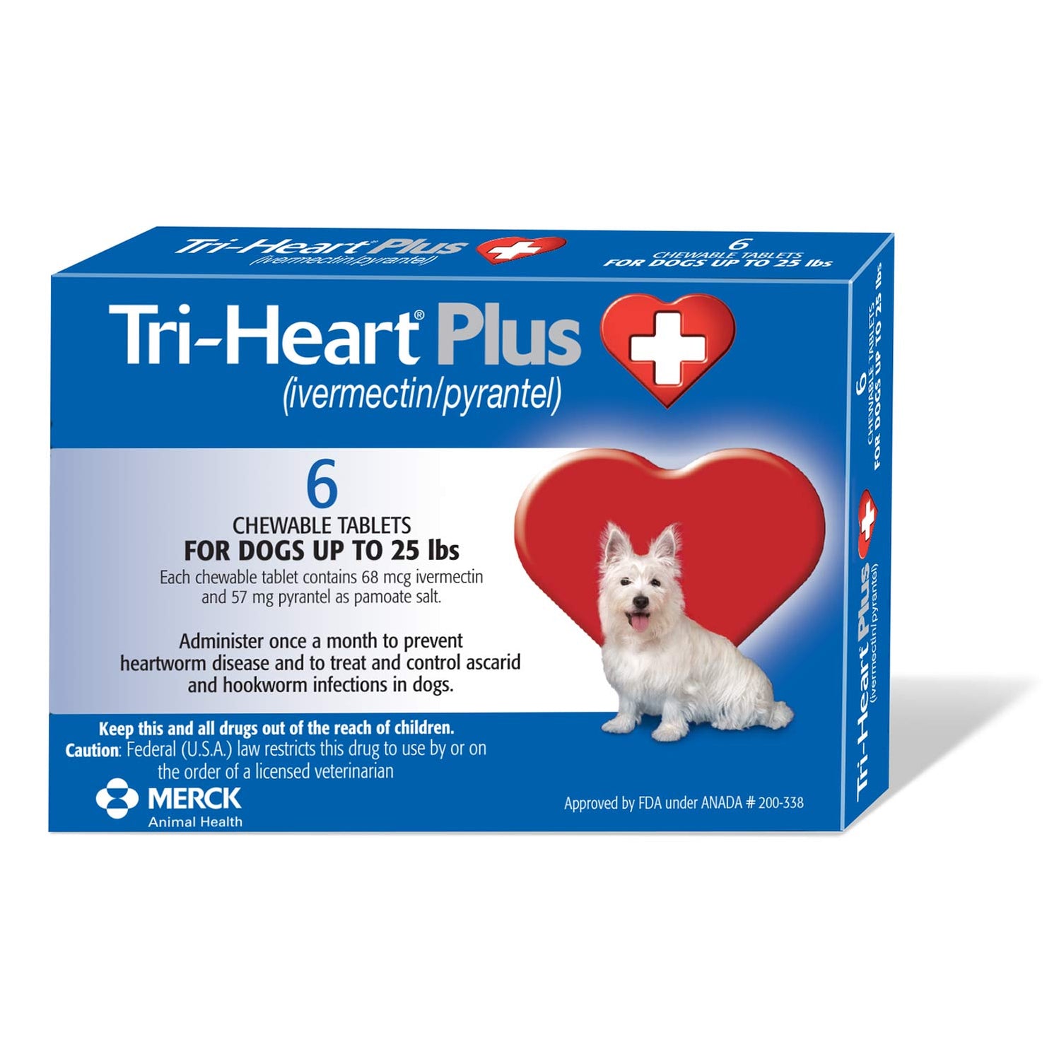 Tri-Heart Plus Chewable Tablets for Dogs, 6 ct — Jeffers