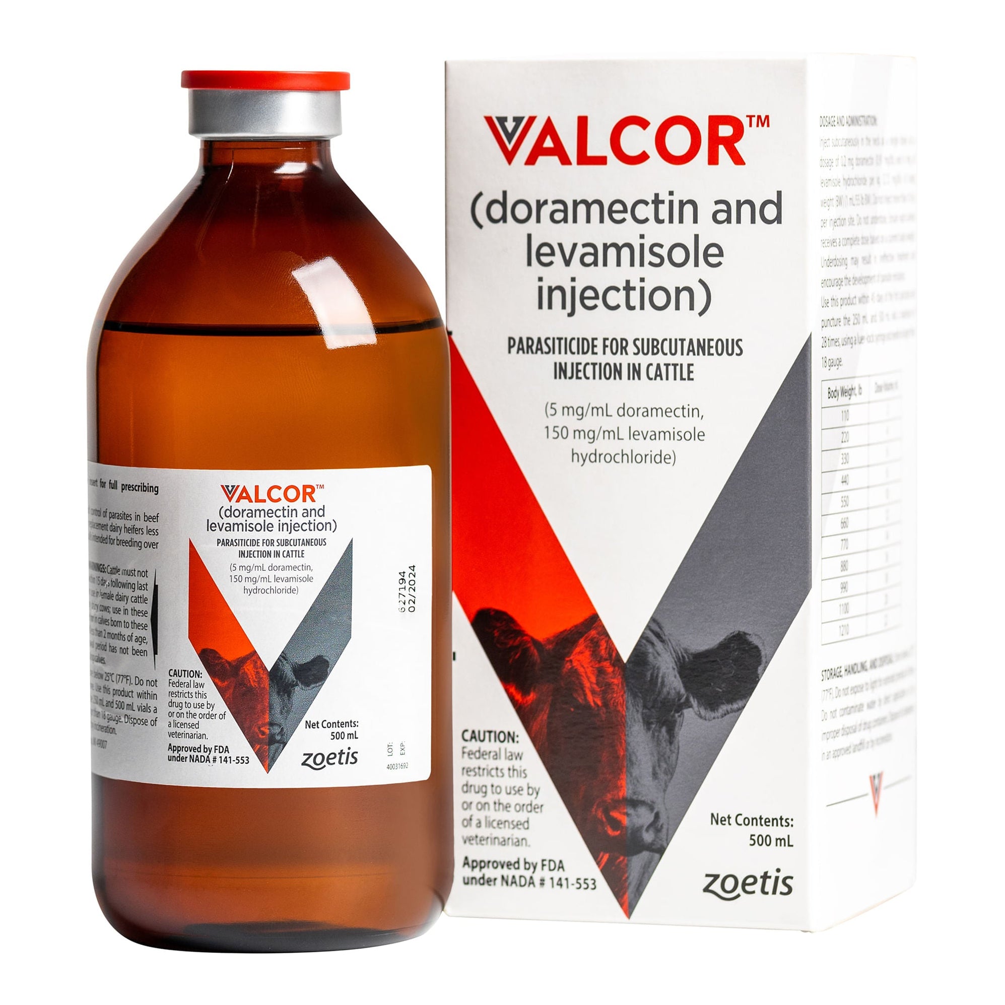 Wormec Injection Rx Valcor Cattle Wormer Injection — Jeffers