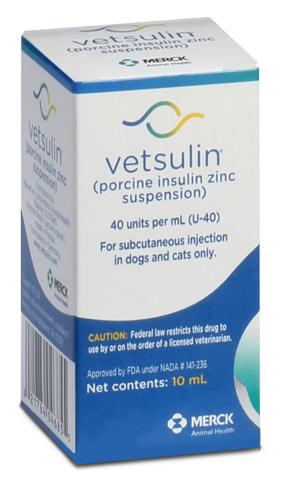 Rx Vetsulin (porcine insulin zinc suspension) for Dogs & Cats, 40 units/mL Injectable, 10 mL - 012IAVD-10 - 1