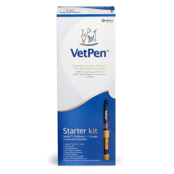 Rx Vetsulin VetPen Insulin Delivery Pen for Pets Device Starter Kit - 012MER-059659 - 16IU - 12