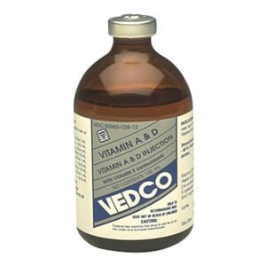 Rx Vitamin A & D Injection for Cattle, Sheep & Swine, 100 mL  Jeffers