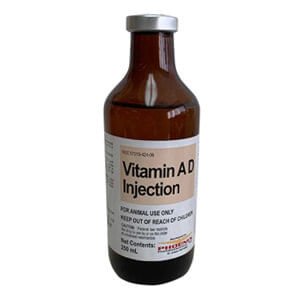 Rx Vitamin AD Injection for Cattle, 250 mL — Jeffers