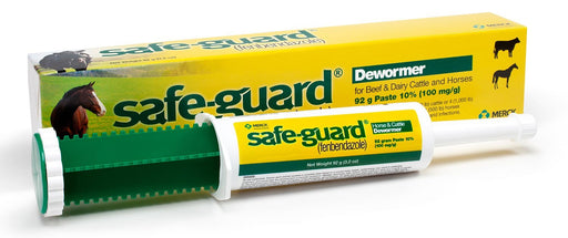 Safe - Guard 10% Fenbendazole Beef & Dairy Cattle and Horses Dewormer Paste, 92g Tube – Broad - Spectrum Parasite Control - I6S6 - 92 g (3.2 oz) - Apple Cinnamon - Single Pack - 1