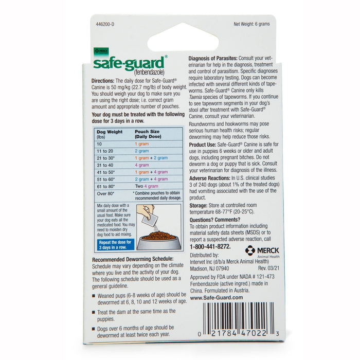 Safe - Guard Canine Dewormer - Jeffers - Animal Health & Wellness > Medicine