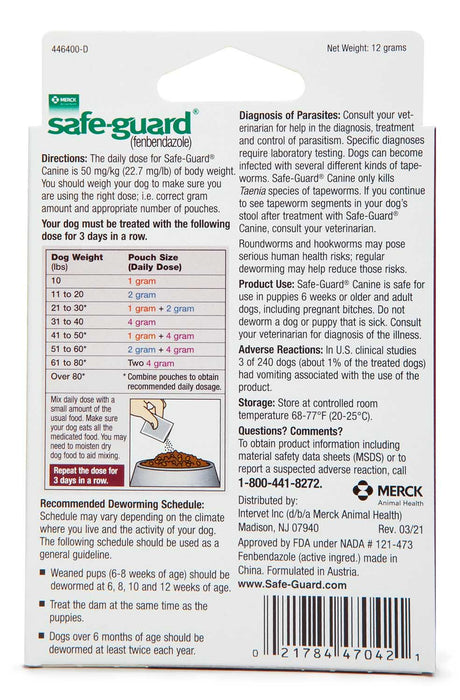 Safe - Guard Canine Dewormer - Jeffers - Animal Health & Wellness > Medicine