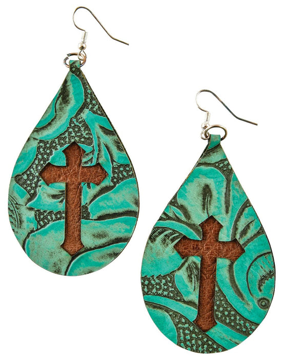 San Saba Cross Teardrop Earrings - Jeffers - Women > Accessories, Jewelry, Handbags