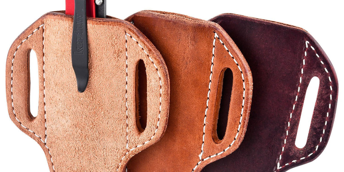 San Saba Leather Pancake Vertical Knife Sheath — Jeffers