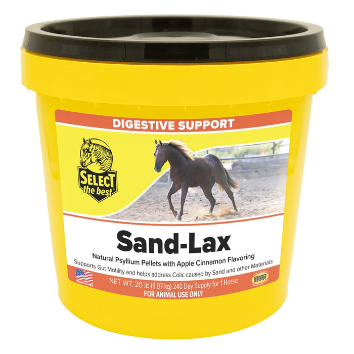 Sand - Lax 100% Psyllium Pellets – Horse Digestive Supplement for Gut Health & Sand Colic Prevention, Apple Molasses Flavor - Jeffers - Animal Health & Wellness > Vitamins & Supplements