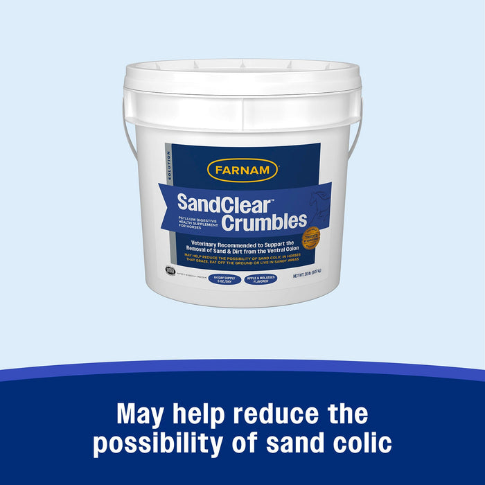 SandClear Natural Psyllium Crumbles - FASN - 20 lbs - 22