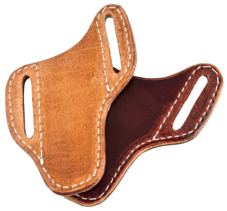 San Saba Leather Pancake Angled Knife Sheath - Harness  