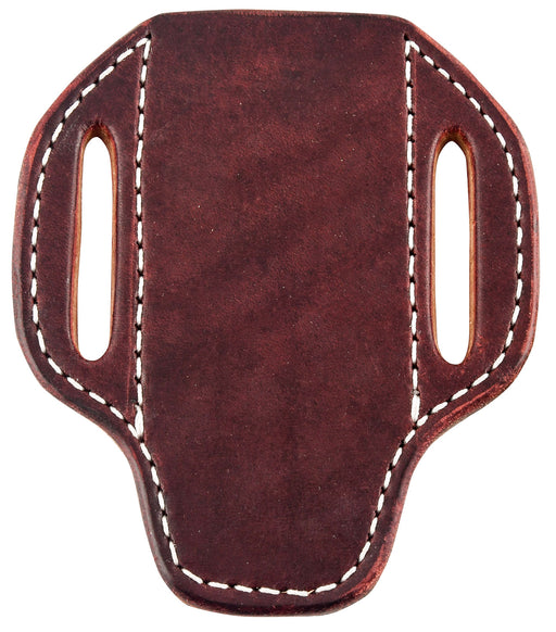 San Saba Leather Pancake Vertical Large Knife Sheath - Burgundy Latigo  