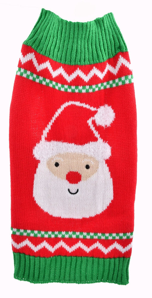 Santa Dog Christmas Sweater - Jeffers - Dog Supplies > Dog Apparel