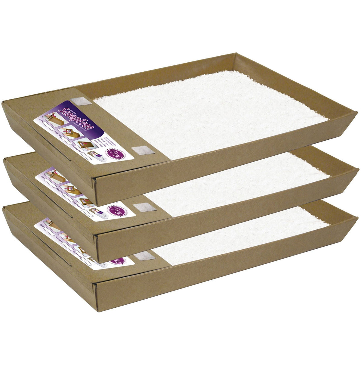 thumbnail image 2 of Whitefurze Large Plastic Cat/Dog Litter Tray 48cm - With Scoop & Bowl (Black/Pink/Teal) 2 of 5