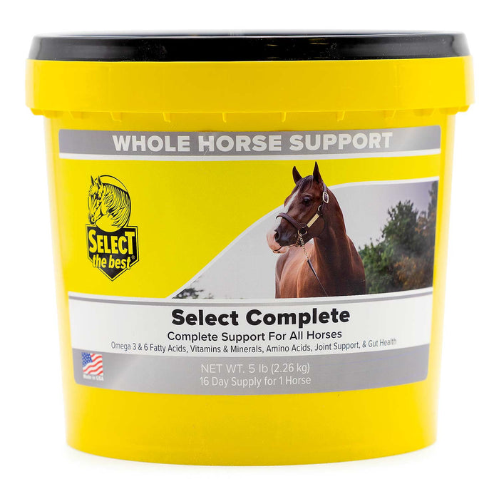 Select Complete Whole Horse Support Supplement – Joint, Hoof & Coat Health, Gut Support, Vitamins & Amino Acids for Performance and Wellness