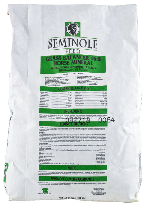 Seminole Grass Balancer 16:8 Mineral - Jeffers - Animal Health & Wellness > Vitamins & Supplements