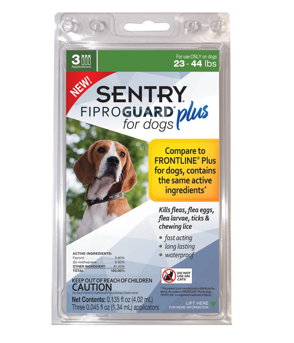 SENTRY Fiproguard Plus for Dogs, 3 Pack - Jeffers - Animal Health & Wellness > Flea & Tick Control