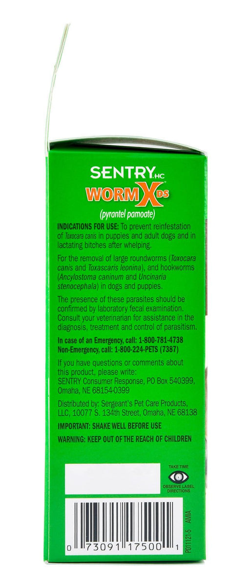 Sentry HC WormX DS Liquid, 2 oz - Jeffers - Animal Health & Wellness > Medicine