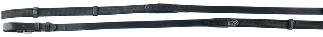 Avignon Rubberized Web Reins, 5/8" x 54" - Black  