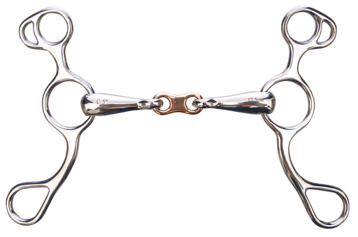 Shires French Link Sliding Gag Bit - 5 in  