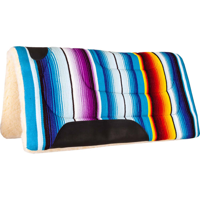 Serape Fleece Bottom Saddle Pad, 32" x 32" - 1211B8 - 1