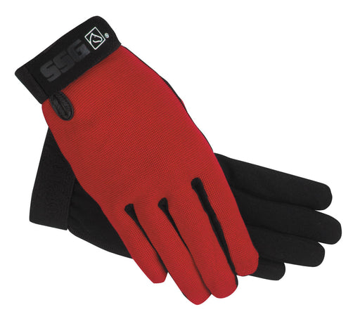 SSG All Weather Riding Gloves - Red 5/6 