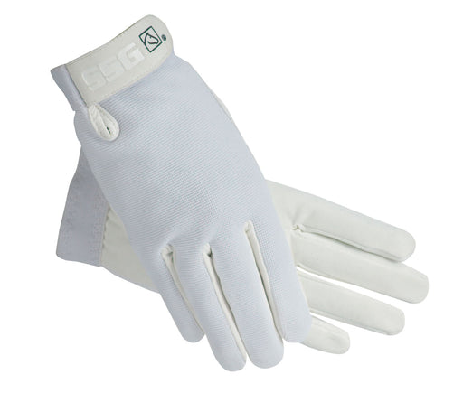 SSG All Weather Riding Gloves - White 5/6 