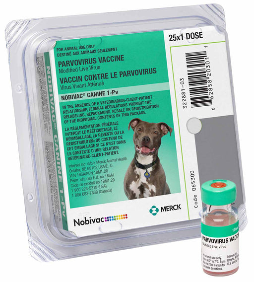 Nobivac Canine 1-Pv Parvo Vaccine, box - 25 Dose  