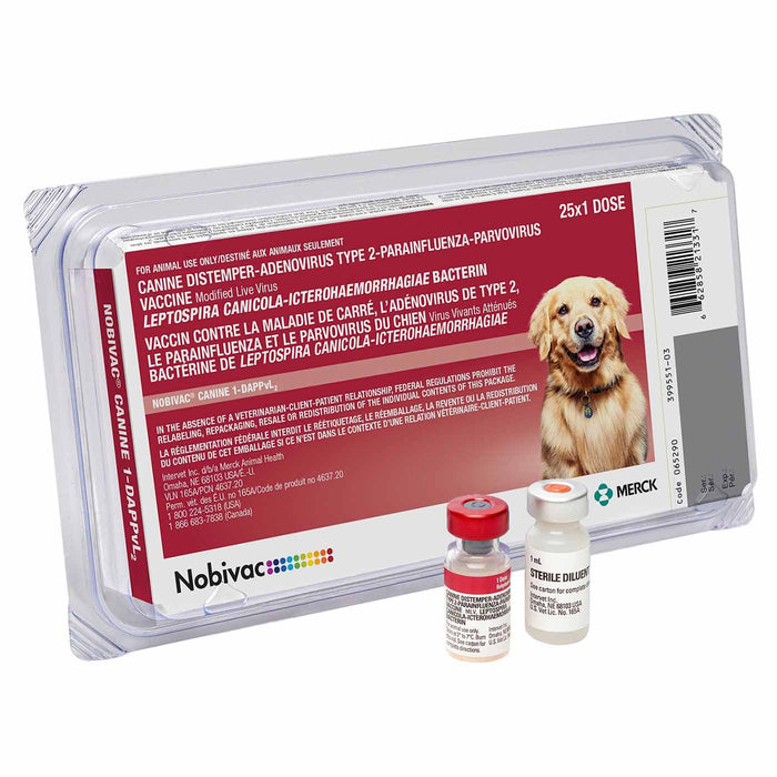 Nobivac Canine 1-DAPPvL2 (7-way dog vaccine) - 25 Dose  