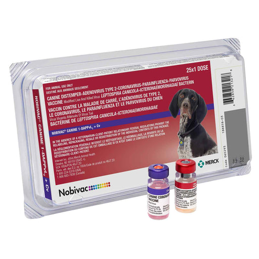 Nobivac Canine 1-DAPPvL2+Cv (8-way) - 25 Dose  