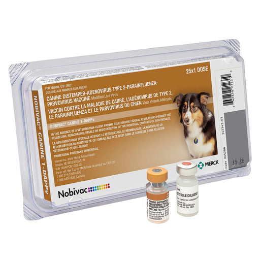 Nobivac Canine 1-DAPPv (5 Way) Dog Vaccine - 25 Dose  