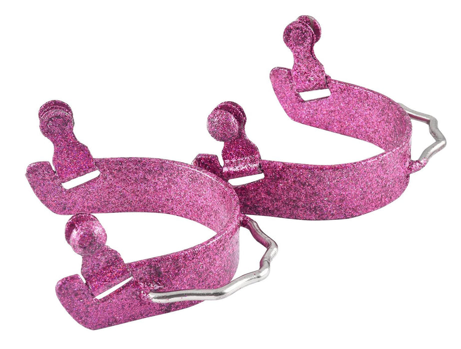 Showman Glitter Epoxy Aluminum Bumper Spurs - Jeffers - Horse Supplies > Horse Tack > Stirrups