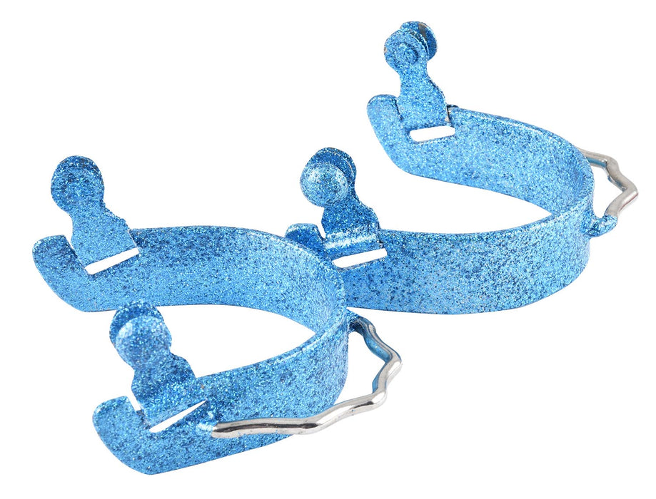 Showman Glitter Epoxy Aluminum Bumper Spurs - Jeffers - Horse Supplies > Horse Tack > Stirrups