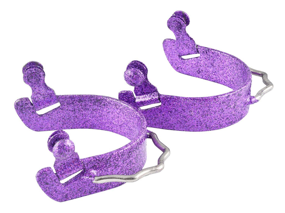 Showman Glitter Epoxy Aluminum Bumper Spurs - Jeffers - Horse Supplies > Horse Tack > Stirrups